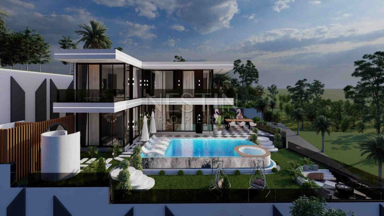 Отдельностоящая вилла 4+1 с собственным бассейном в районе Каргыджак фото 2