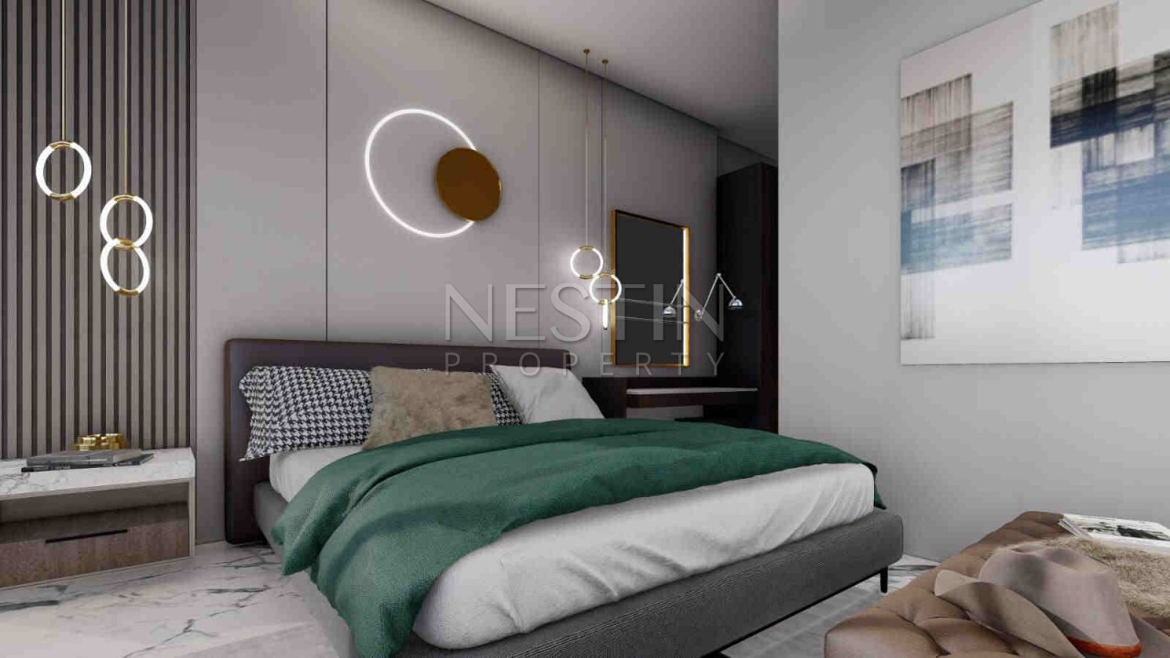 Отдельностоящая вилла 4+1 с собственным бассейном в районе Каргыджак фото 20