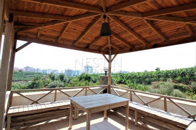 Просторный двухэтажный пентхаус 4+1 с панорамным видом на море в Махмутларе фото 46