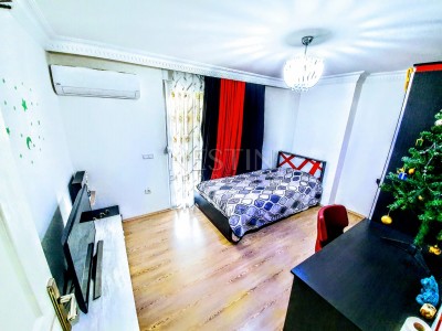 Очень большой пентхаус 5+1 с видом на горы в Махмутларе фото 10