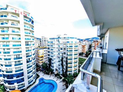 Очень большой пентхаус 5+1 с видом на горы в Махмутларе фото 20