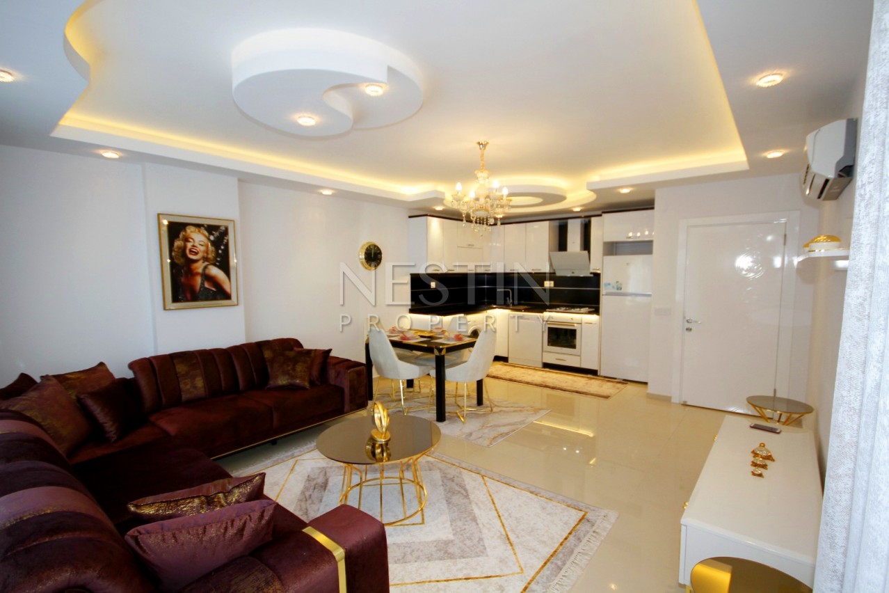 Квартира 1+1 с новой мебелью в 300 м от моря в Кестель фото 19