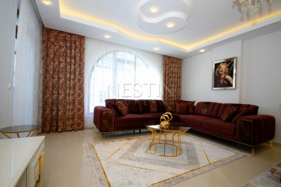 Квартира 1+1 с новой мебелью в 300 м от моря в Кестель фото 21