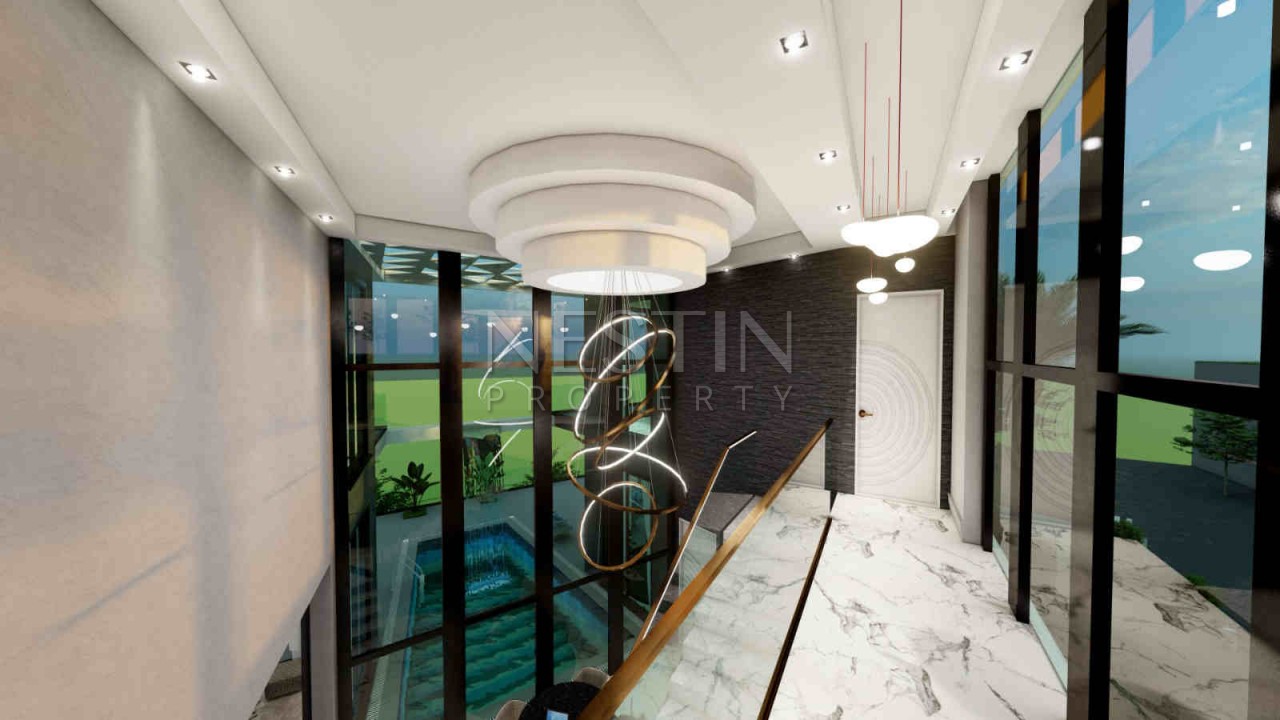 Вилла 3+1 на стадии строительства в Каргыджаке фото 10