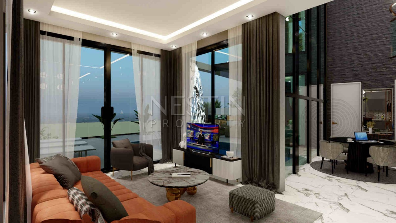 Вилла 3+1 на стадии строительства в Каргыджаке фото 20