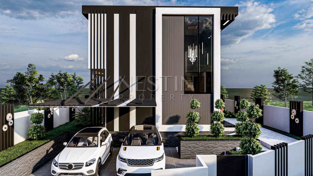 Дизайнерская вилла 3+1 с видом на море в Каргыджаке фото 3