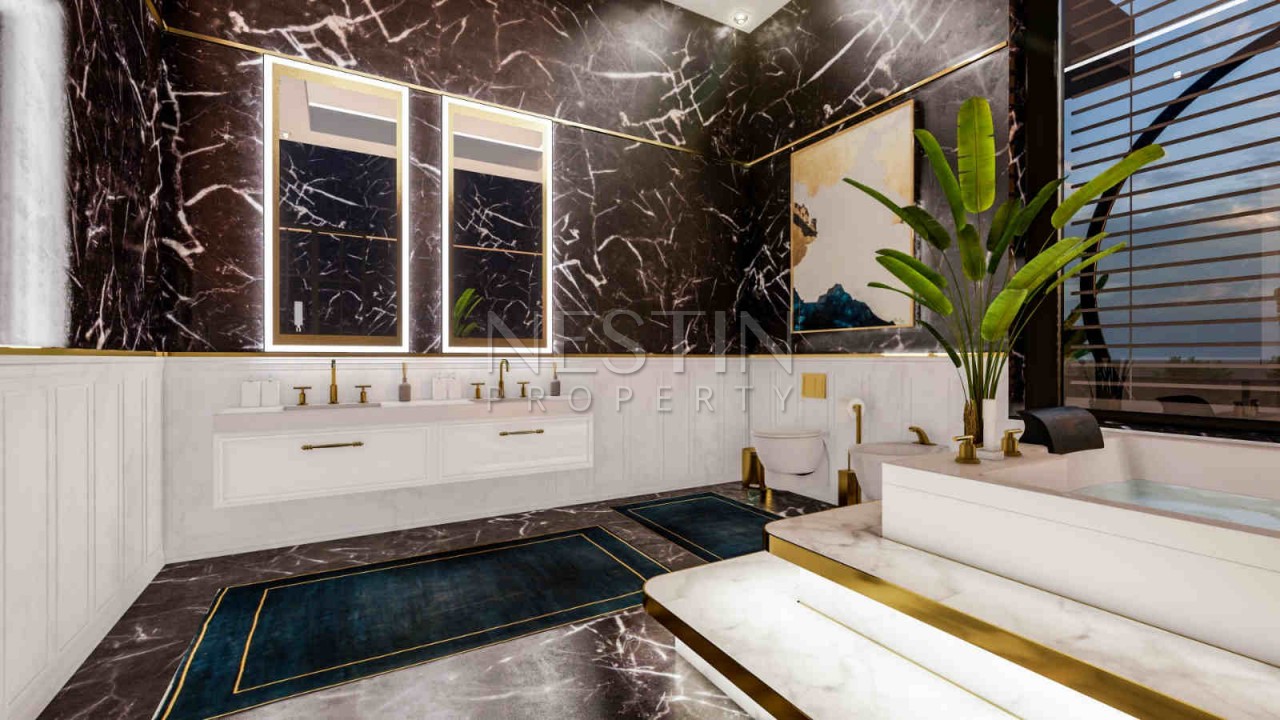 Дизайнерская вилла 3+1 с видом на море в Каргыджаке фото 8