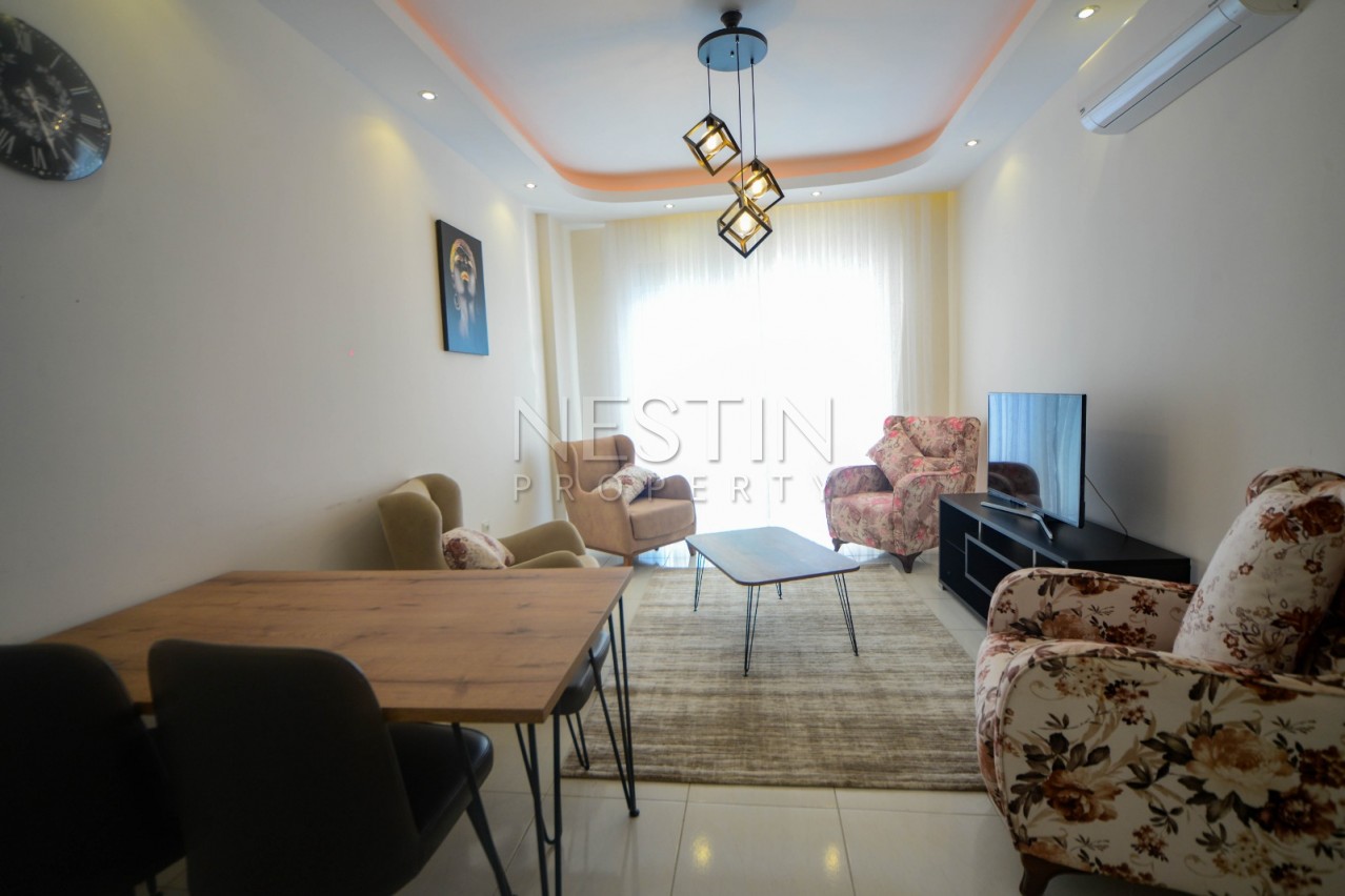 Красивая квартира 1+1 от надежного застройщика с видом на море в Махмутлар фото 7