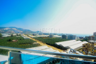 Красивая квартира 1+1 от надежного застройщика с видом на море в Махмутлар фото 12