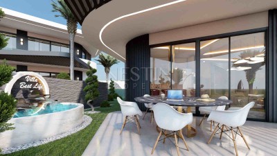 Роскошные виллы 3+1 на стадии строительства с видом на море в Каргыджак фото 6