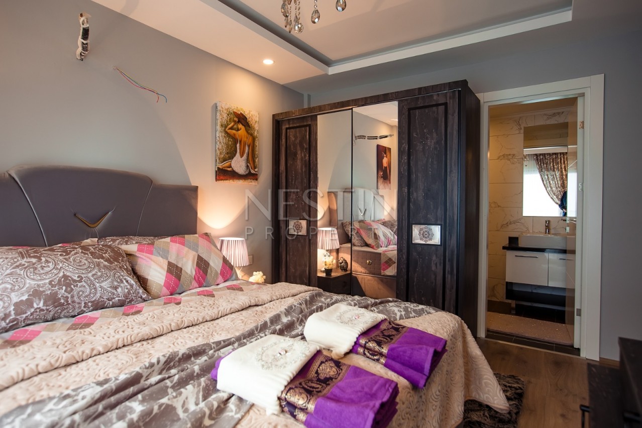 Большая квартира 2+1 в новом комплексе в 500 м от пляжа в Махмутларе фото 11