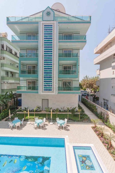 Комплекс на первой линии от пляжа Клеопатры в центре Аланьи фото 2