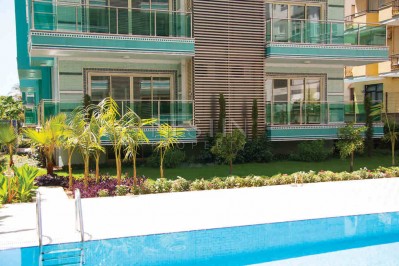 Комплекс на первой линии от пляжа Клеопатры в центре Аланьи фото 11