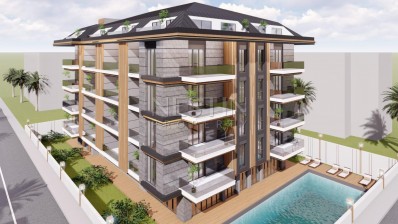 Новый проект в центре Алании в 270 м от пляжа Клеопатры фото 2