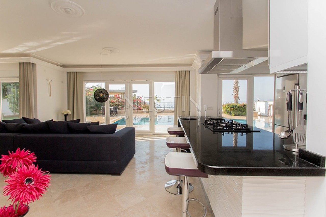 Уютная вилла 3+2 с бассейном и видом на море в Каргыджаке фото 18