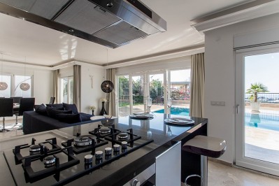 Уютная вилла 3+2 с бассейном и видом на море в Каргыджаке фото 20