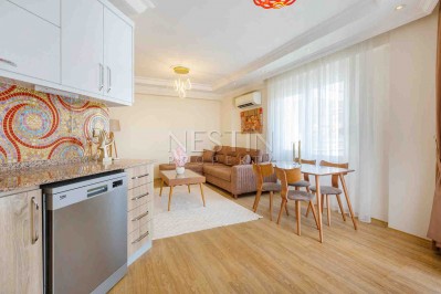 Красивая квартира 1+1 в Тосмуре с видом на горную реку фото 12