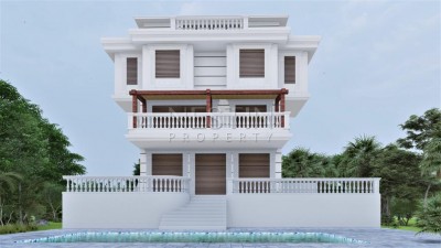 Очень большая вилла 7+1 с бассейном в районе Тепе фото 4