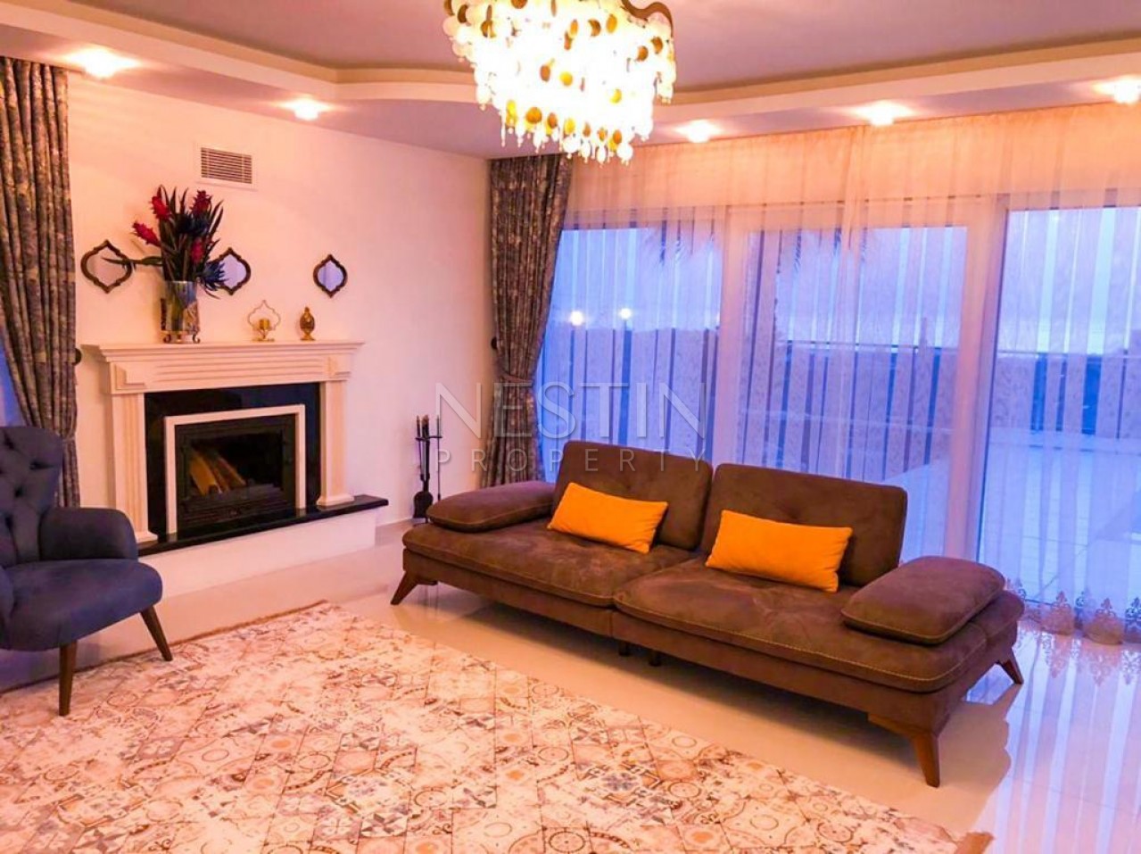 Новая роскошная вилла 4+1 с собственным бассейном в районе Каргыджак фото 11