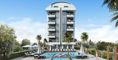 Комплекс на стадии строительства в 200 м от моря в Кестель фото 4