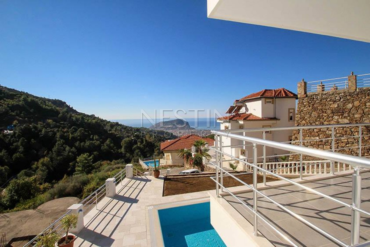 Большая Вилла 3+1 с бассейном в городе Аланья с видом на Средиземное море фото 31