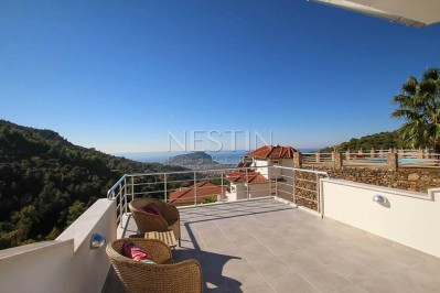 Большая Вилла 3+1 с бассейном в городе Аланья с видом на Средиземное море фото 35