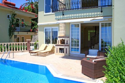 Большая вилла 3+1 в районе Каргыджак с видом на море и горы фото 22