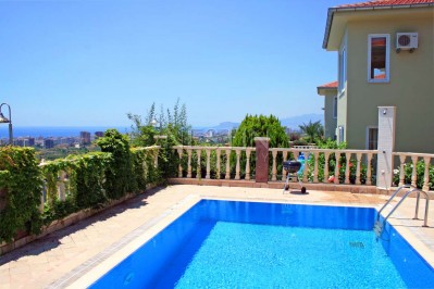 Большая вилла 3+1 в районе Каргыджак с видом на море и горы фото 24