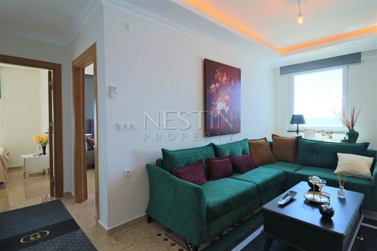 Большая квартира 2+1 в районе Махмутлар с панорамным видом на море фото 3