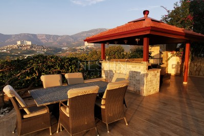 Просторная Вилла 3+2 в районе Каргыджак с видом на Средиземное море и горы фото 5