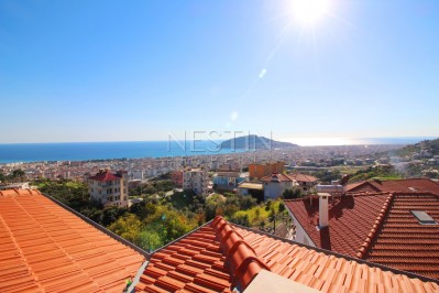 Просторная вилла 6+1 с видом на море в центре Алании фото 4