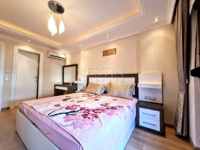 Трехкомнатная квартира в Махмутларе, с видом на горы фото 12