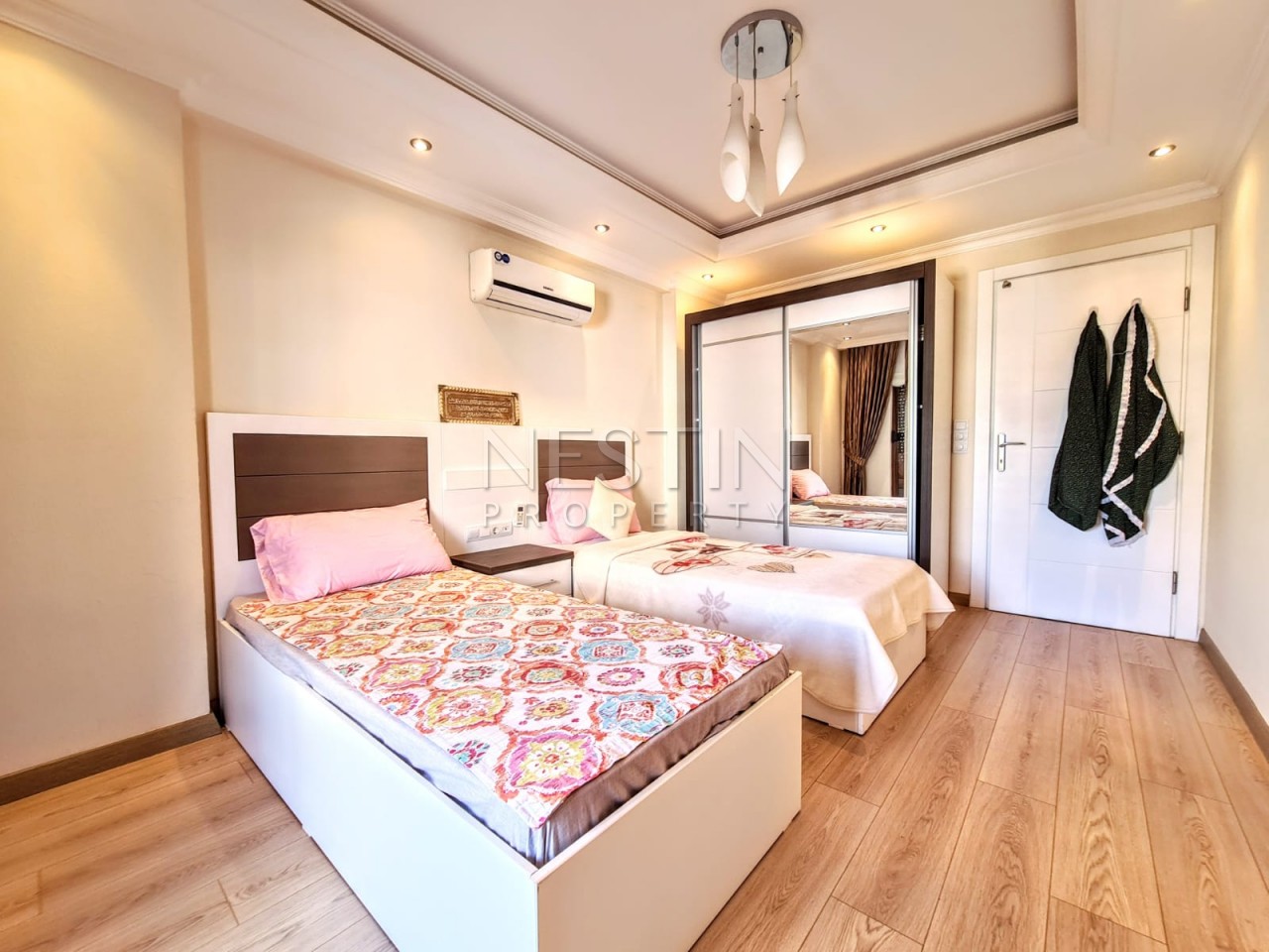 Трехкомнатная квартира в Махмутларе, с видом на горы фото 14