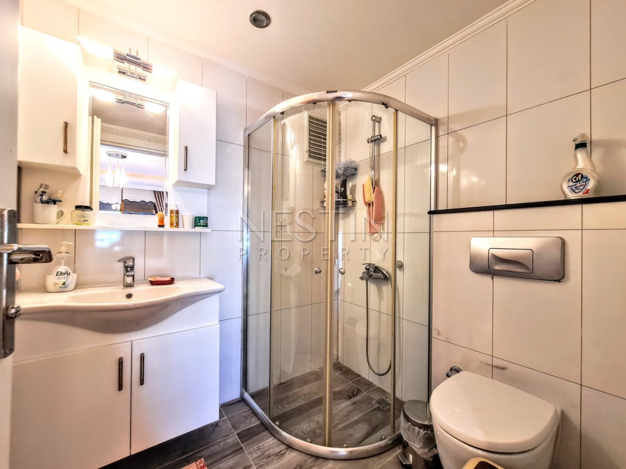 Трехкомнатная квартира в Махмутларе, с видом на горы фото 16