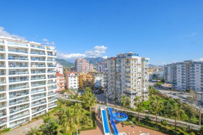 Светлая квартира 2+1 в районе Джикджилли с видом на море и горы фото 1