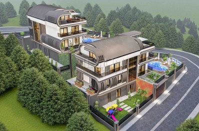 Новый проект вилл 5+1 в районе Каргыджак с прекрасным видом на море и горы фото 2