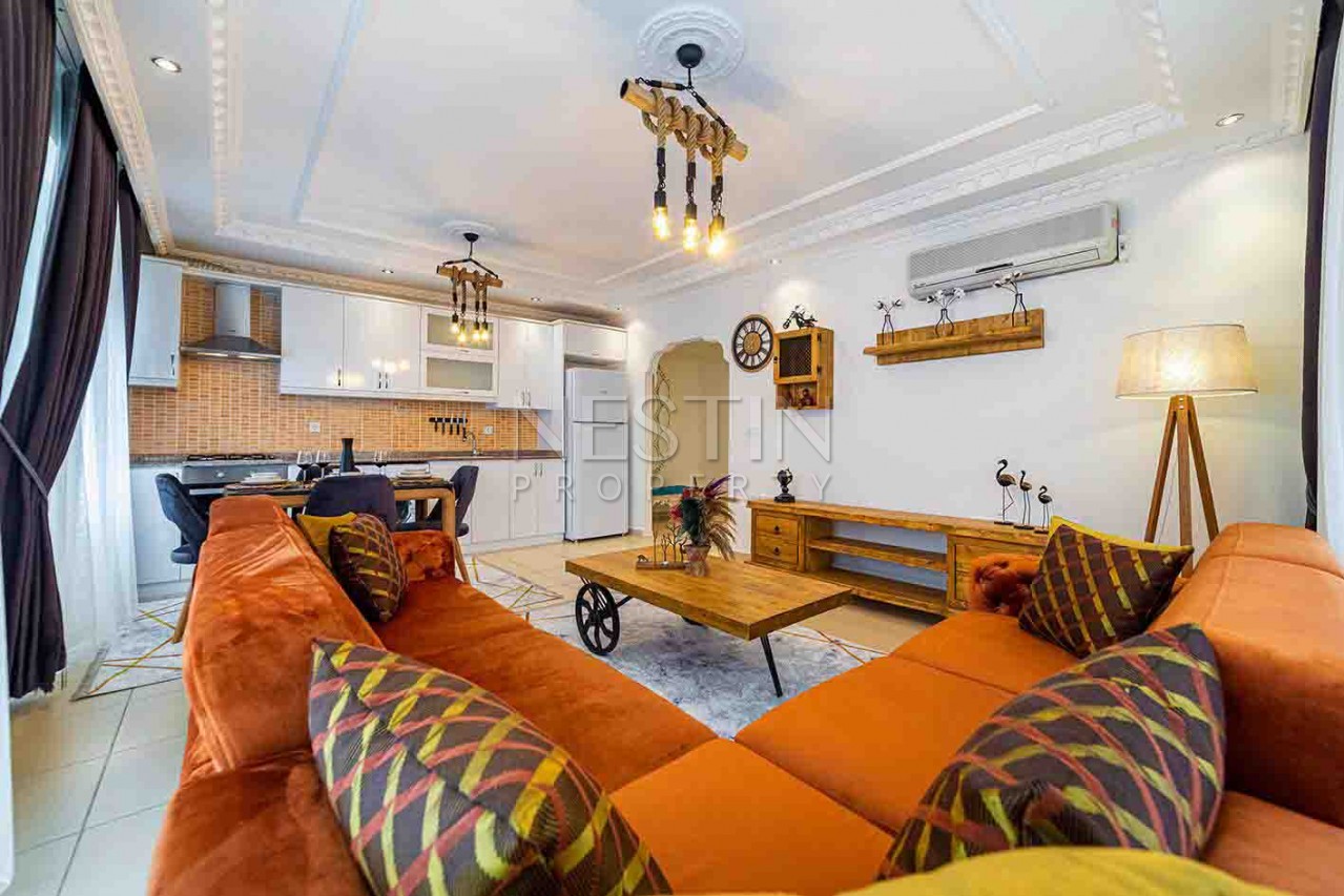 Большая квартира 2+1 в районе Махмутлар с новой мебелью фото 8