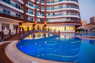 Квартира 2+1 класса люкс в Махмутларе с видом на прилегающию территорию фото 3