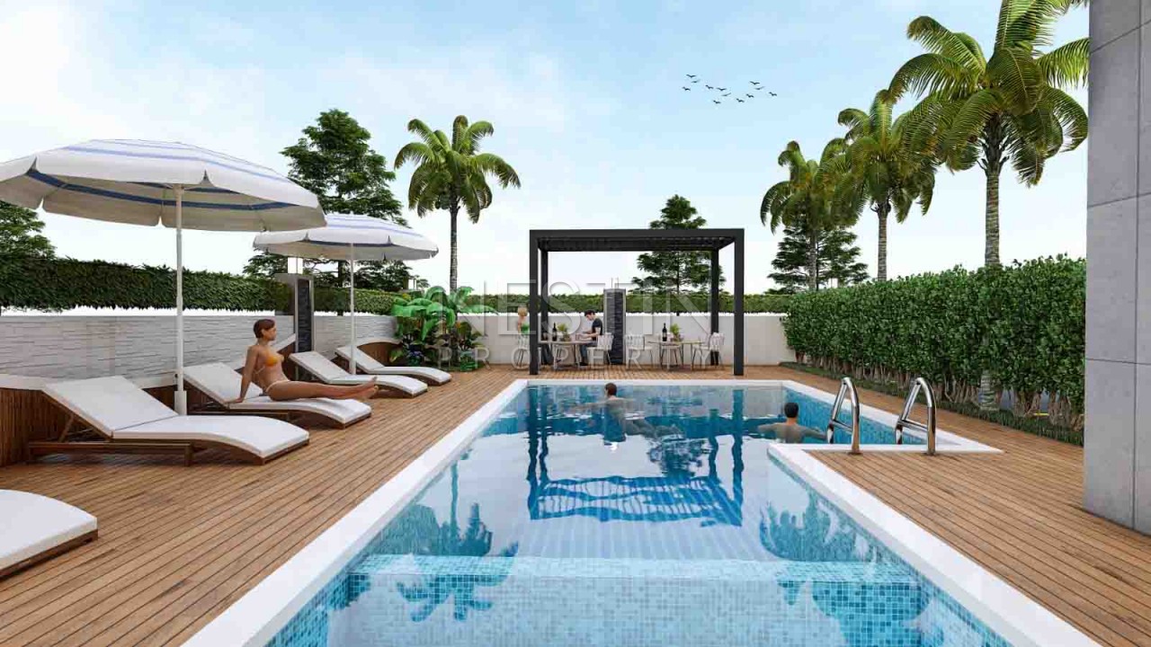 Пентхаусы 2+1 и 3+1 в комплексе на стадии строительства в районе Оба фото 5