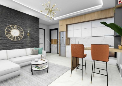 Пентхаусы 2+1 и 3+1 в комплексе на стадии строительства в районе Оба фото 14