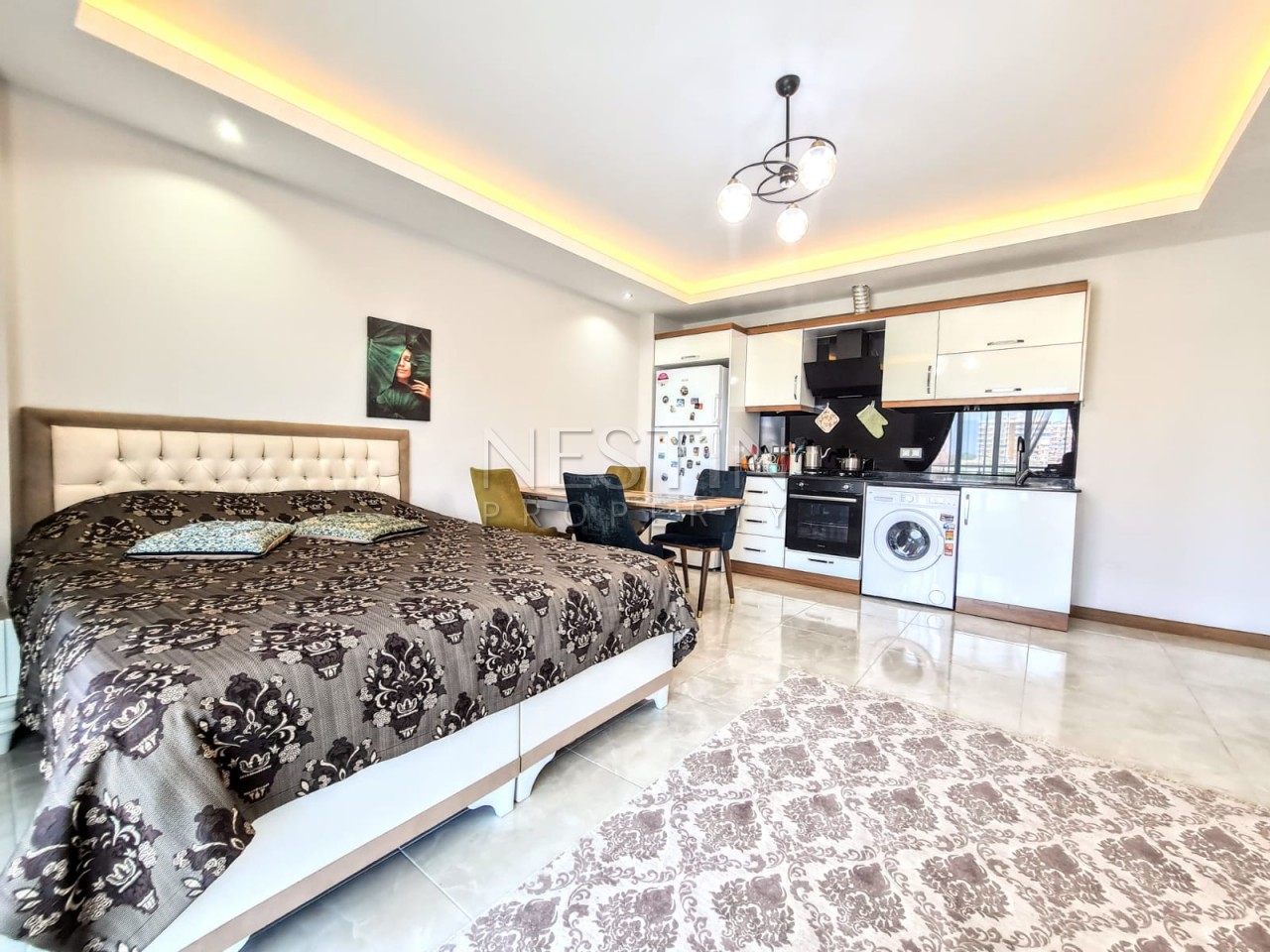 Просторная квартира 1+1 в Махмутларе с видом на море фото 16