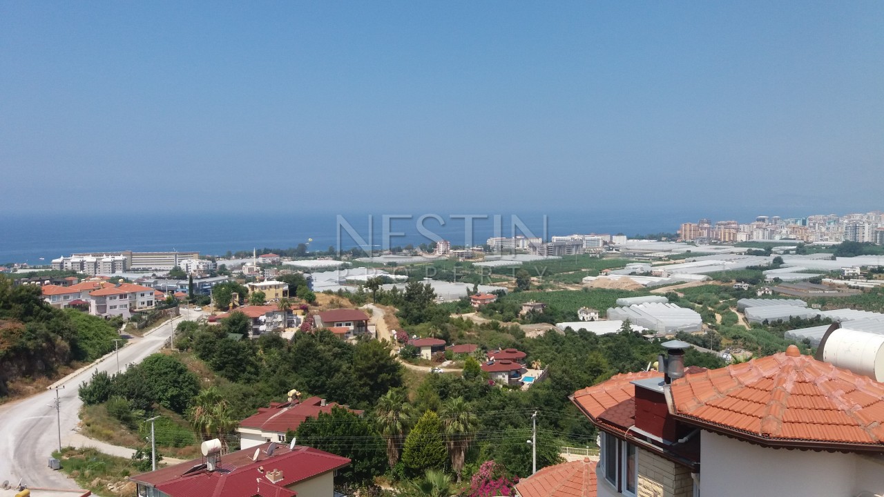 Большая вилла триплек 5+1 в районе Каргыджак с панорамным видом на море фото 33