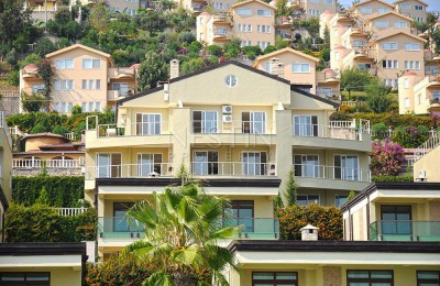 Большая Вилла люкс класса 7+1 в районе Каргыджак с видом на море и горы фото 1