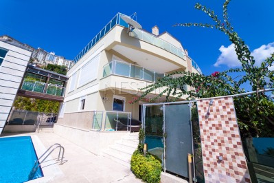 Большая Вилла люкс класса 7+1 в районе Каргыджак с видом на море и горы фото 5