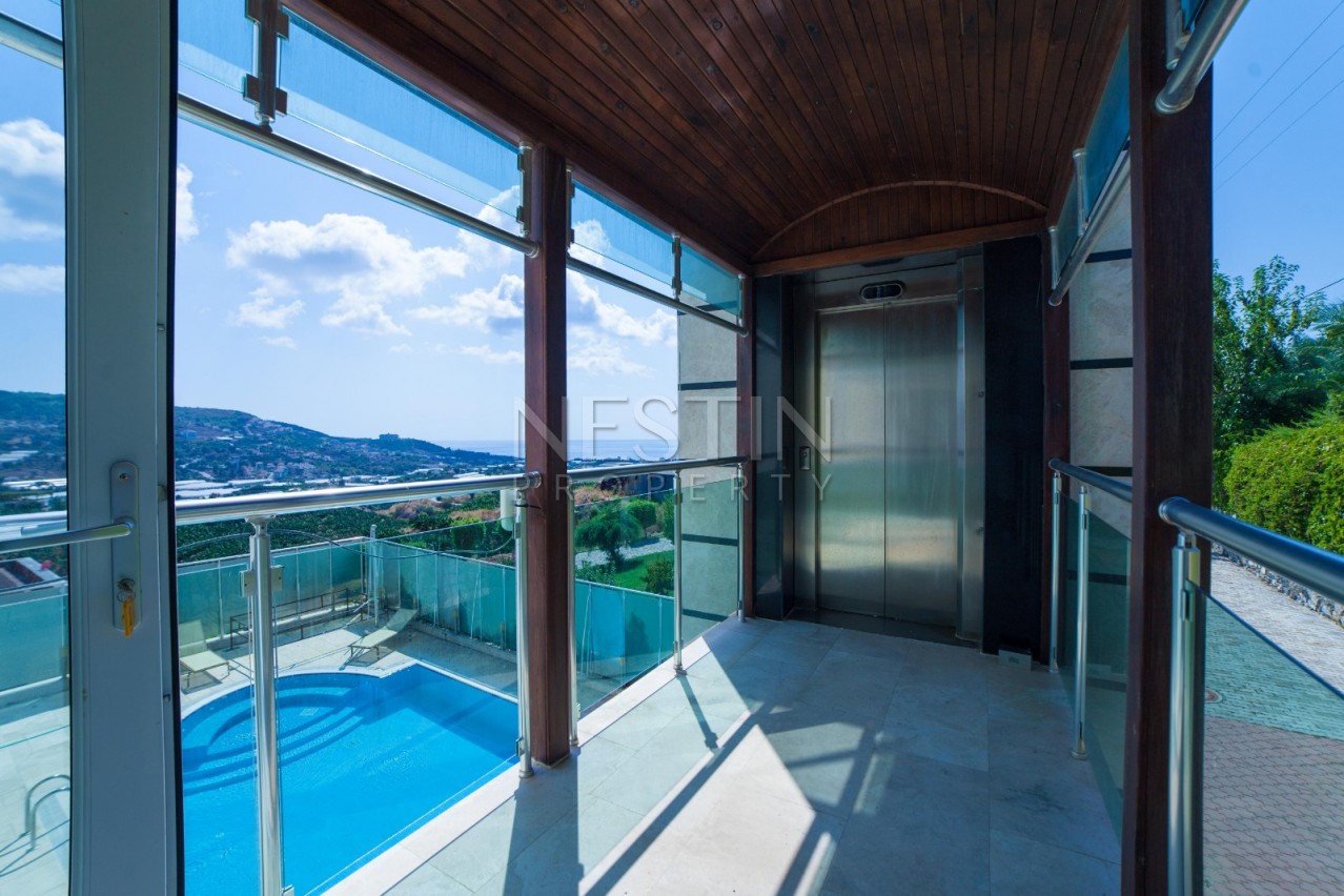 Большая Вилла люкс класса 7+1 в районе Каргыджак с видом на море и горы фото 40