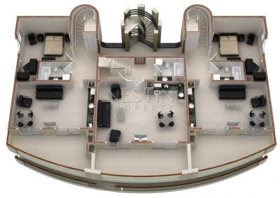 Большая Вилла люкс класса 7+1 в районе Каргыджак с видом на море и горы фото 74
