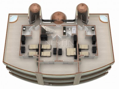 Большая Вилла люкс класса 7+1 в районе Каргыджак с видом на море и горы фото 75