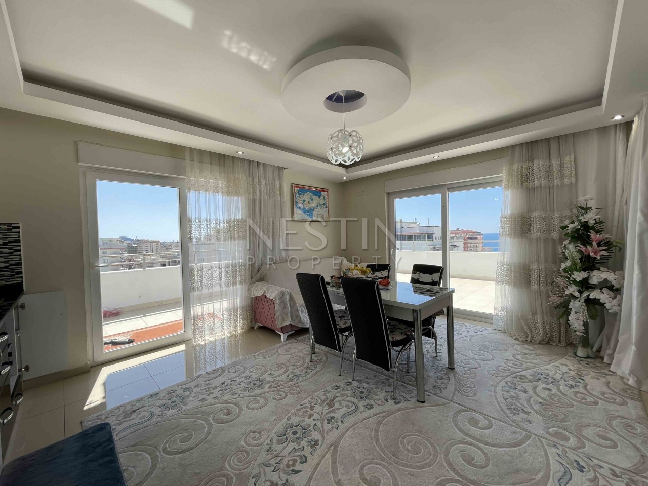 Просторный Пенхаус 3+1 в райоен Махмутлар с видом на море фото 13