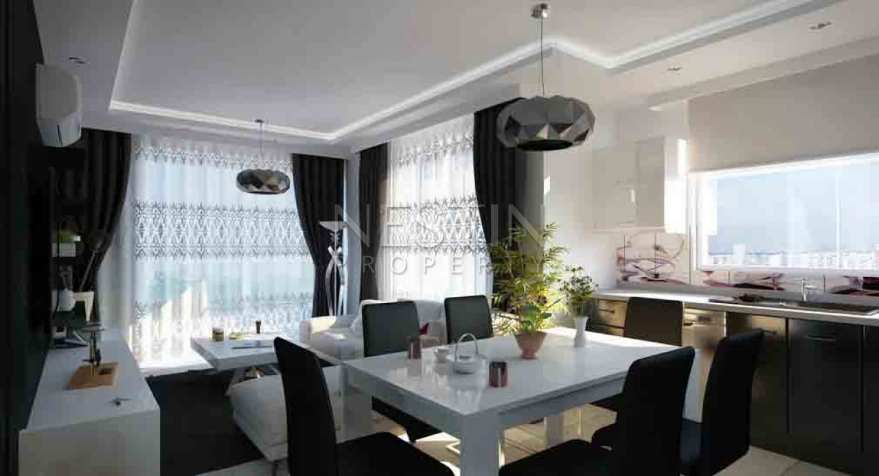 Новый жилой комплекс на стадии строительства с инфрастуктурой в районе Махмутлар фото 4