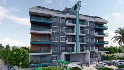 Квартира 1+1 в новом комплексе района Оба с собственным садом фото 4
